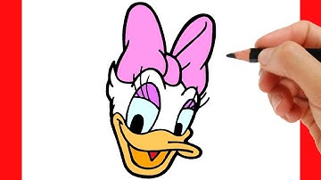 HOW TO DRAW DAISY DUCK EASY STEP BY STEP