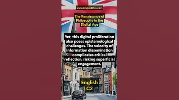 #English C2 - The Renaissance of Philosophy in the Digital Age