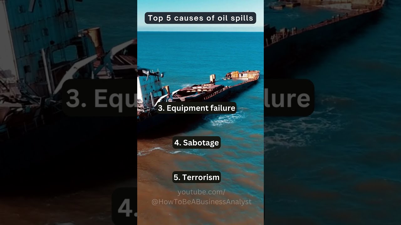 Top 5 Causes Of Oil Spills Oilspill Environment Pollution Disasters Shorts
