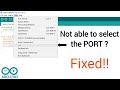 Arduino IDE port problem fixed!! | Arduino ⏩