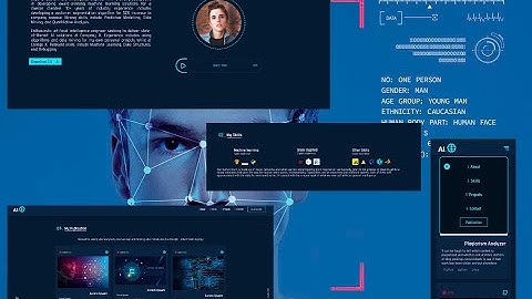 AI researcher portfolio website using HTML CSS and  js | Data scientist Portfolio Website || TTB