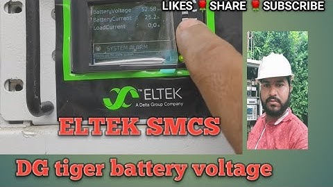 🌎ELTEK SMCS🌍 ( DG tiger battery voltage setting in Smartpack controller)