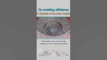 1080 rotate speed cone crusher high frequency fine crushing operation