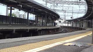 京阪電車 臨時ダイヤ7連特急7200系 石清水八幡宮駅通過