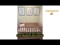 Review HNHUAMING 4-Piece Crib Bedding Set, Baby Girl Bedding Crib Set, Flower Crib Skirt, Baby Quilt