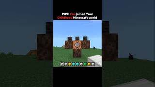 POV: You found your old Minecraft world...