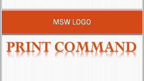 PRINT COMMAND IN LOGO