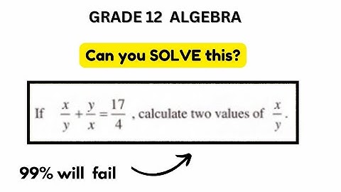 High-Order Algebra Question SOLVED! (Grade 12’s Nightmare)