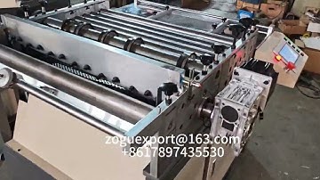Expanded mesh straightening slitting and cutting machine