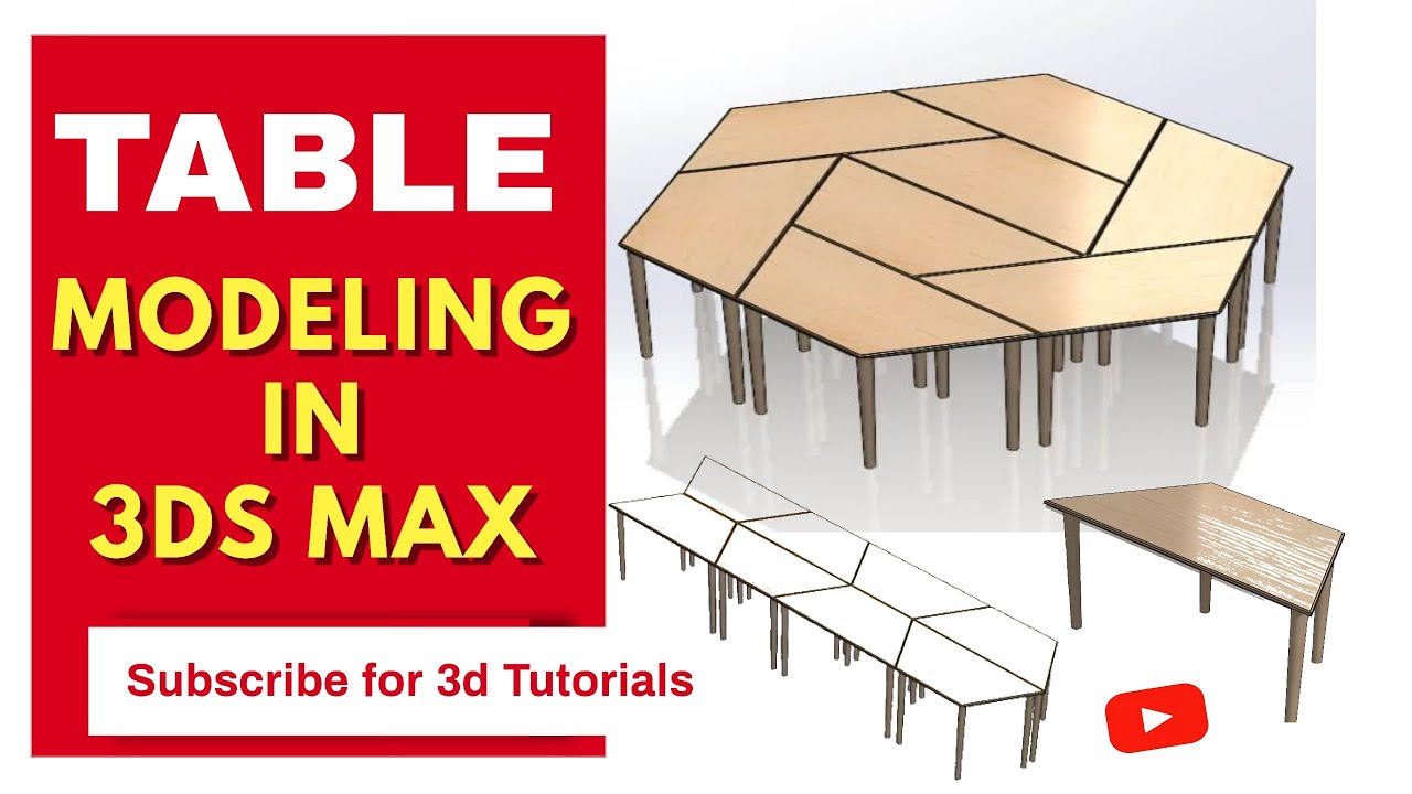 3d Max Basic Tutorialcomputer Table Design Part02 Youtube