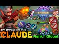 Perfect SAVAGE!! Claude 90% Current Win Rate Perfect Play - Top 1 Global Claude by Lord Petz - MLBB