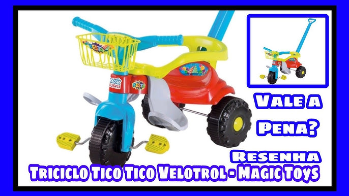 Motoca Triciclo Pedal e Passeio Adventure Azul (841) Brinquedos Bandeirante  - Lojas Ideal