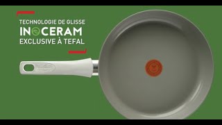 Tefal Renew On Poêle antiadhésif céramique induction, Rouge, 20 cm