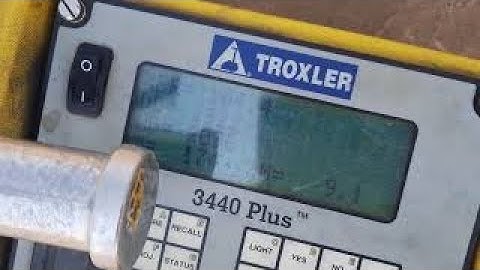 FDT(Compaction Testing) - Nuclear Gauge Troxler