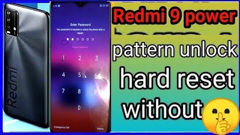 Redmi 9 power pin pattern password unlock l Redmi 9 power hard reset l Redmi 9 power factory reset