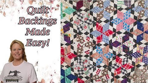How to Make a Quilt Backing with Directional Fabric