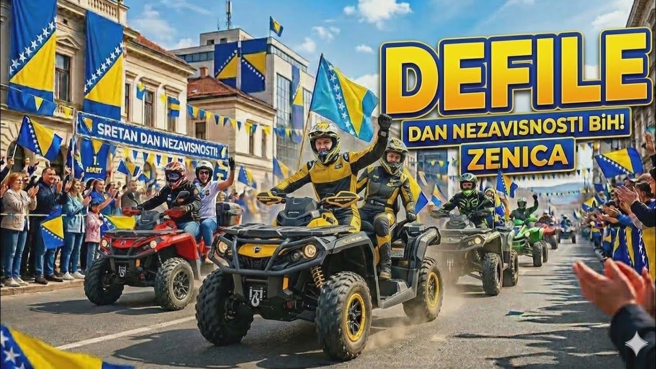 Defile u Zenici dan nezavisnosti BiH 2026