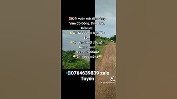 Bán đất vườn mặt tiền sông Vàm Cỏ Đông, Bình Đức, Bến Lức, Long An #bandatvuon