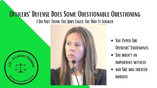 The Defense Does Some Questionable Questioning of an Unimportant Witness (Vid 12)
