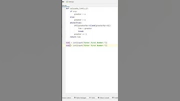 Find Lcm using Python 👍😉  #codewithharry #css #python #programming  #shorts