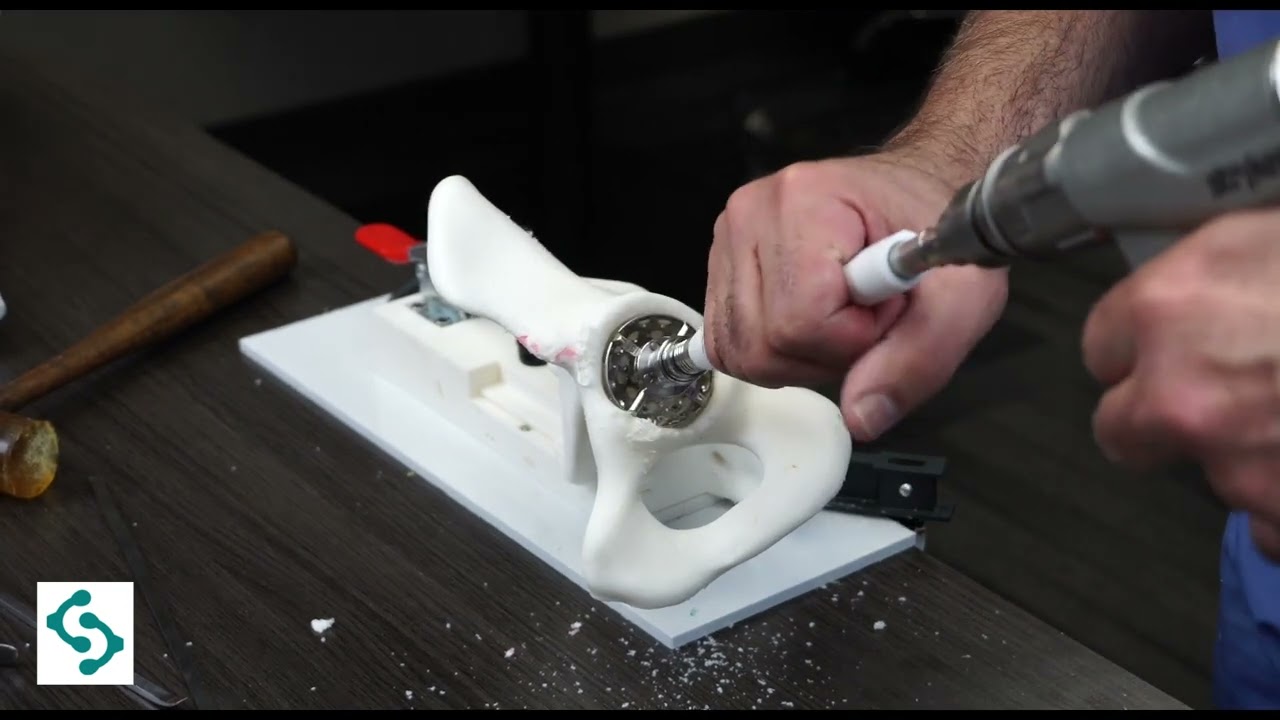 Product Demonstration | Acetabular Reaming with a SurgiSTUD Hip Model