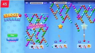 45, "Classical bubble shooter" Mobile game gameplay, Android game  gameplay. screenshot 1