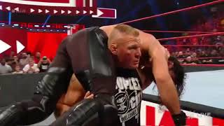 Brock Lesnar attack Seth Rollins Raw, July 29, 2019 highlight