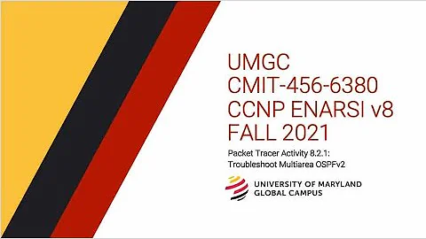 UMGC - Fall 2021 CMIT-456 CCNP ENARSI v8 Packet Tracer Tutorial 7.2.2: Implement OSPFv2 Adv Features