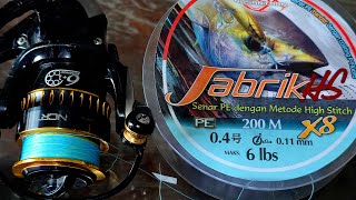 Spooling Relix Nusantara Jabrik HS PE 0,4 Ke Ryobi Ultra Power 1000