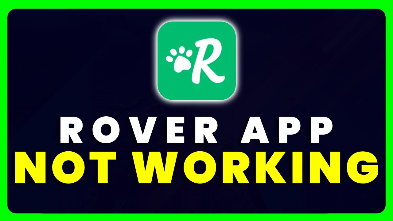 Rover App Not Working: How to Fix Rover Dog Walkers App Not Working ...