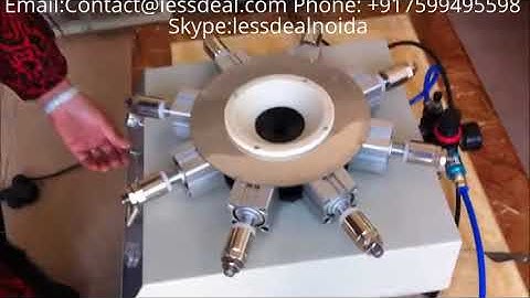 E27 B22 Automatic LED Bulb Cap Crimping Machine (8 pin)