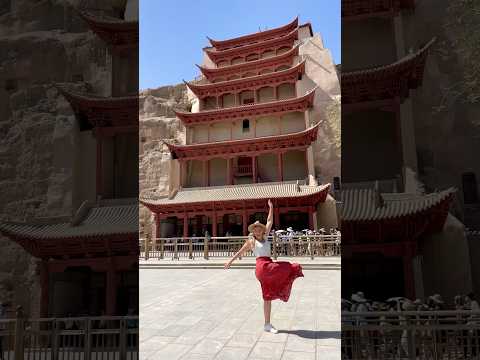 Dancing around Dunhuang 💃 Located in Western China’s Gansu Province #china #travel