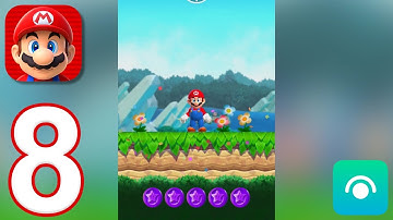Super Mario Run - Gameplay Walkthrough Part 8 - World 1: Purple Coins (iOS)