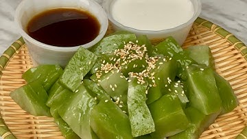 Bất ngờ kết hợp 2 loại bột này lại được món bánh đúc lá dứa dòn dẻo dai ngon xuất sắc