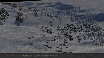 Golaem Crowd 3 Demo, Alien Invasion