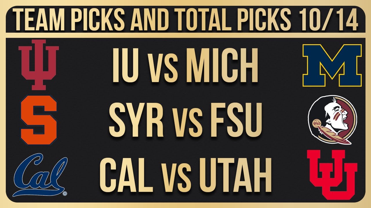 FREE College Football Picks Today 10/14/23 NCAAF Week 7 Betting Picks ...