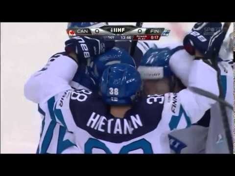 Olli Palola Goal - Finland v Canada - 2014 World Hockey Championships