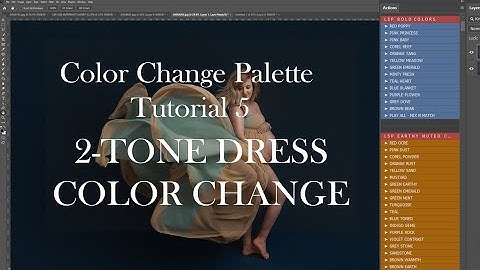 LSP Color Palette - 2 tone dress tutorial in Photoshop