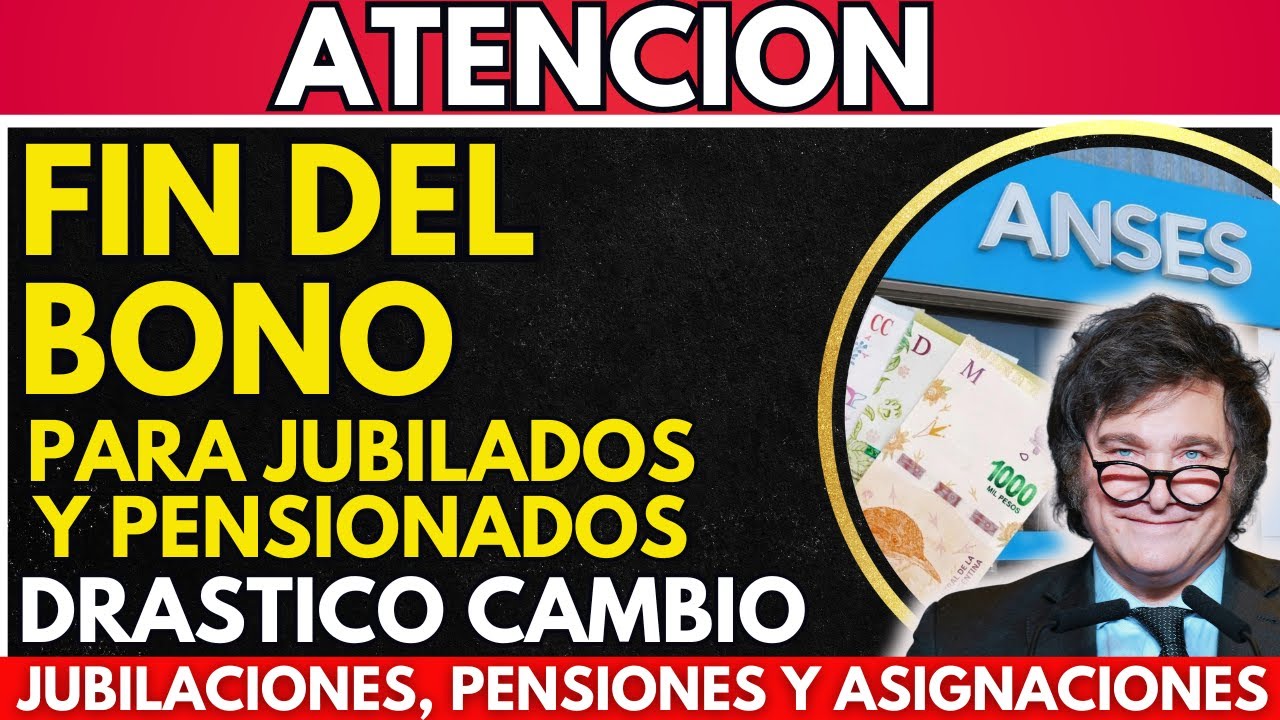 ⚡️ FIN del BONO para Jubilados y Pensionados | CAMBIO DRASTICO en Pami ...