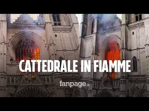 Francia, incendio della cattedrale di San Pietro e Paolo a Nantes: "È molto grave"