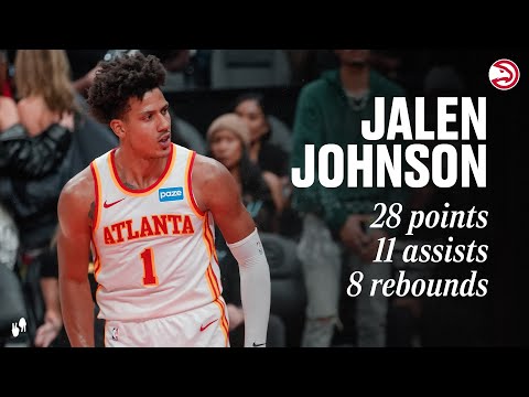 Jalen Johnson drops 28 points, 11 assists, 7 rebounds, ZERO turnovers in Hawks Win over Hornets