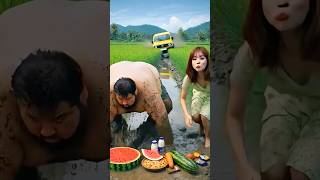 🚕🍉 Evolution of baby: JCB attack on sumowrestler with family #cat #cute #shorts #love vifa60#dence