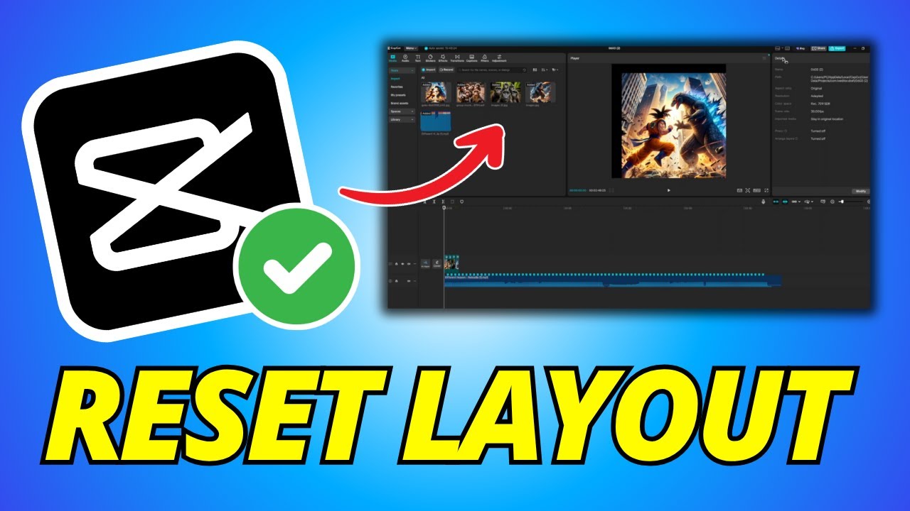 How To Reset CapCut Layout Settings To Default - YouTube