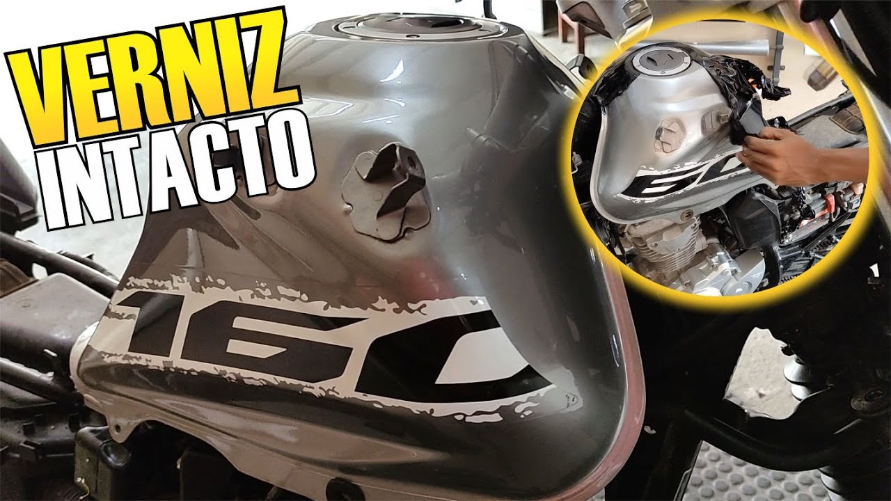 AULA ( 1 ) COMO REMOVER ADESIVO DE TANQUE DE QUALQUER MOTO SEM TIRAR O VERNIZ