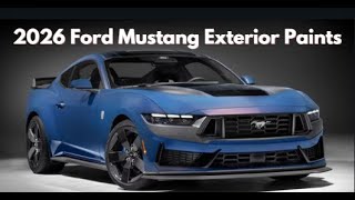 2026 Ford Mustang Exterior Paints