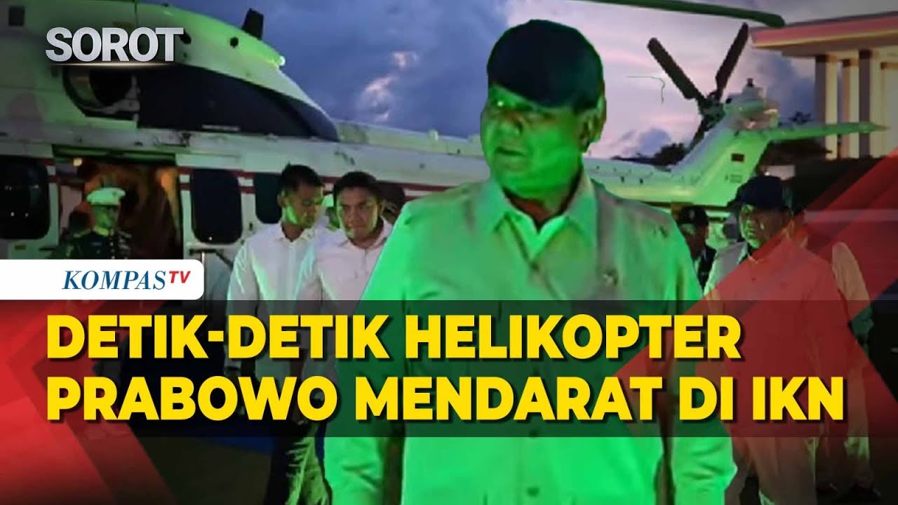 Detik-detik Helikopter Prabowo Tiba di IKN, Kunjungan Kerja Perdana!
