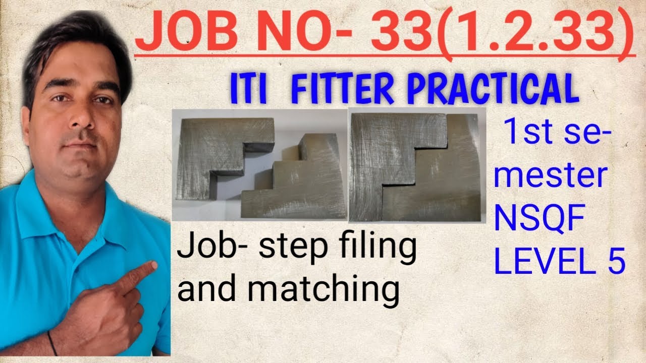 ITI FITTER PRACTICAL JOB NO33(1.2.33) 1st SEMESTER. NSQF LEVEL 5. NIMI