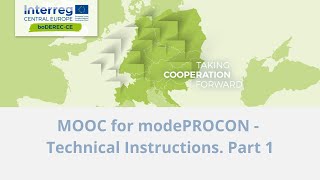 MOOC for modePROCON - Technical Instructions. Part 1