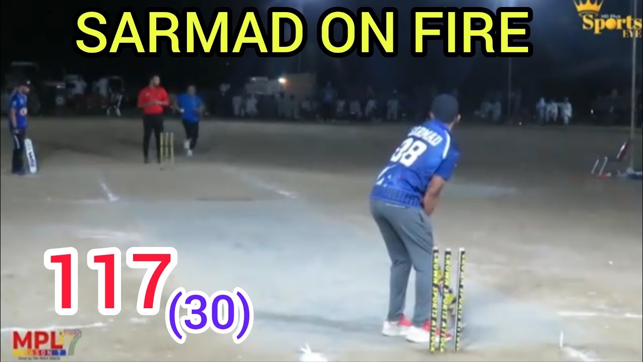 BIG MATCH SARMAD HAMEED VS AB ISLAM 117 RUNS NEED 30 BALLS HISTORICAL ...