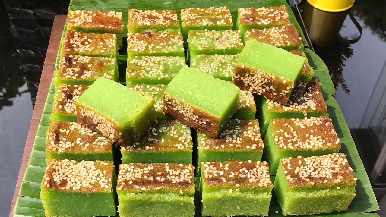 Bingka Singkong Pandan | Enak, lembut Dan Wangi Pandan
